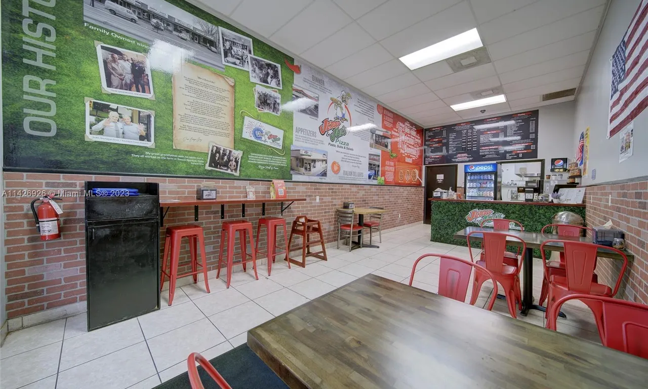 Pizzeria Restaurant For Sale in Kendall in front of Miami Dade College, Miami FL 33196