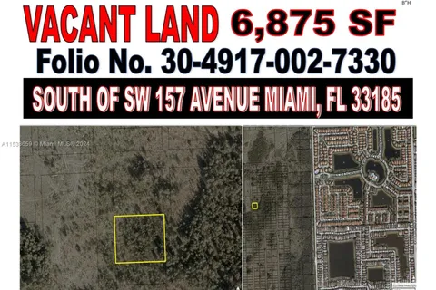 SOUTH OF SW 157 AVENUE MIAMI, Miami FL 33185