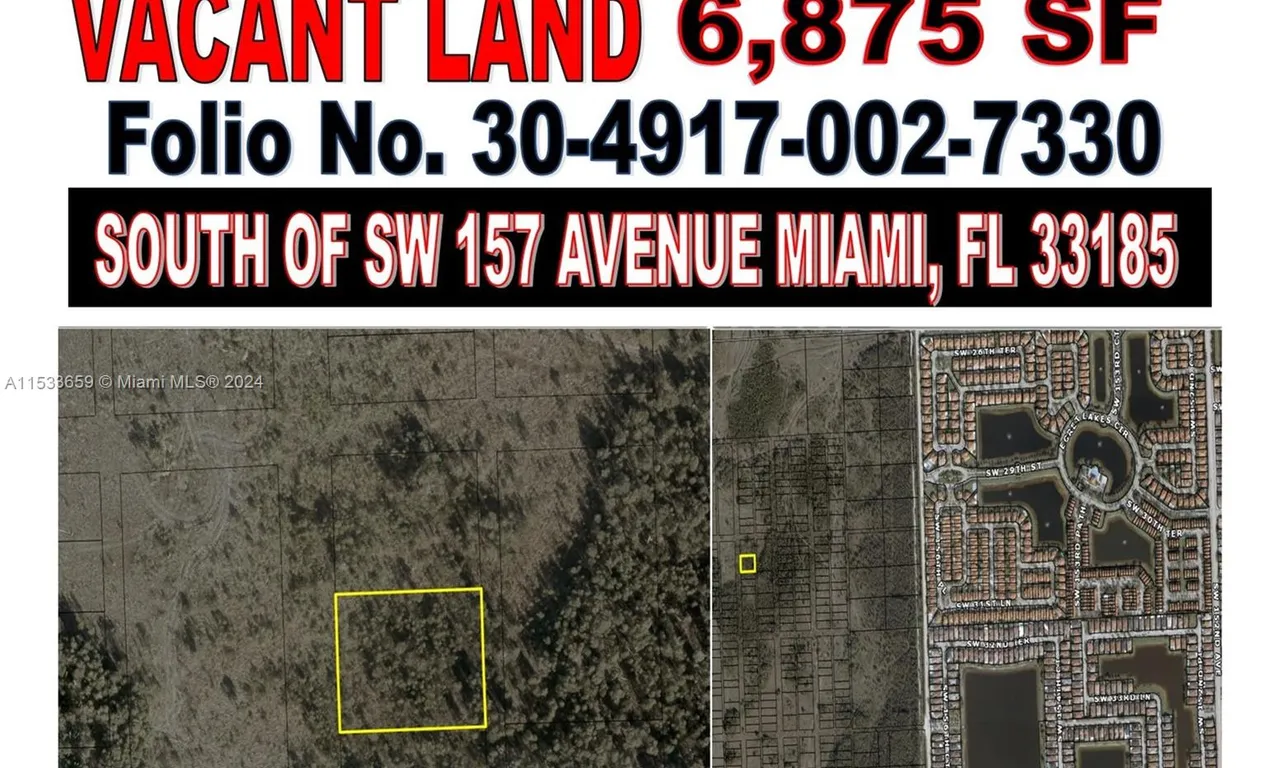 SOUTH OF SW 157 AVENUE MIAMI, Miami FL 33185