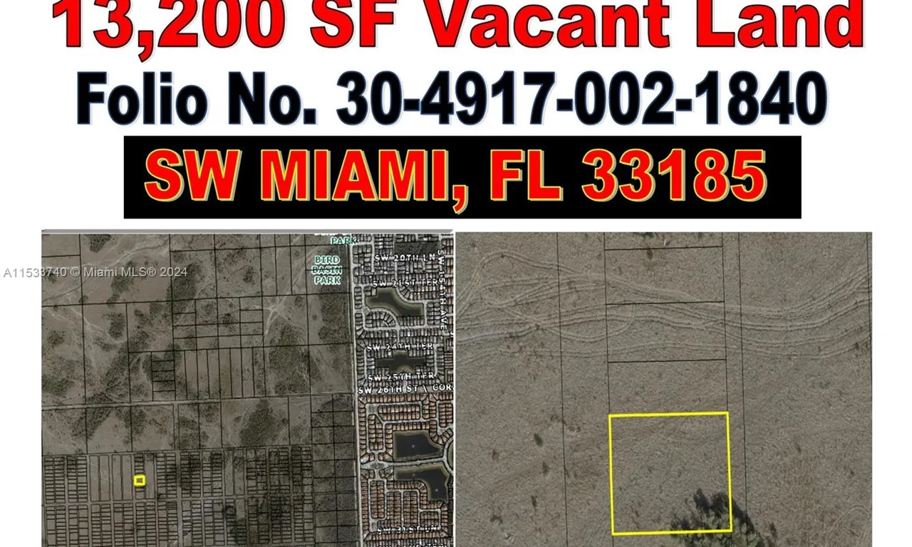 VACANT LAND SOUTH OF SW 157 AVENUE MIAMI, Miami FL 33185