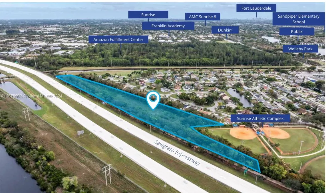 Commercial Land For Lease Sawgrass Expressway, Sunrise FL 33323