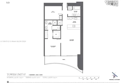 1000 Brickell Plaza # 3307, Miami FL 33131
