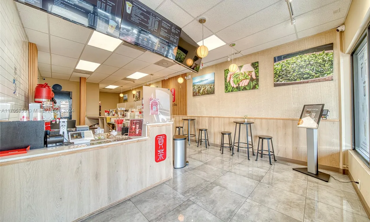 Bobba Tea Restaurant For Sale In Flagler Street, Miami FL 33174